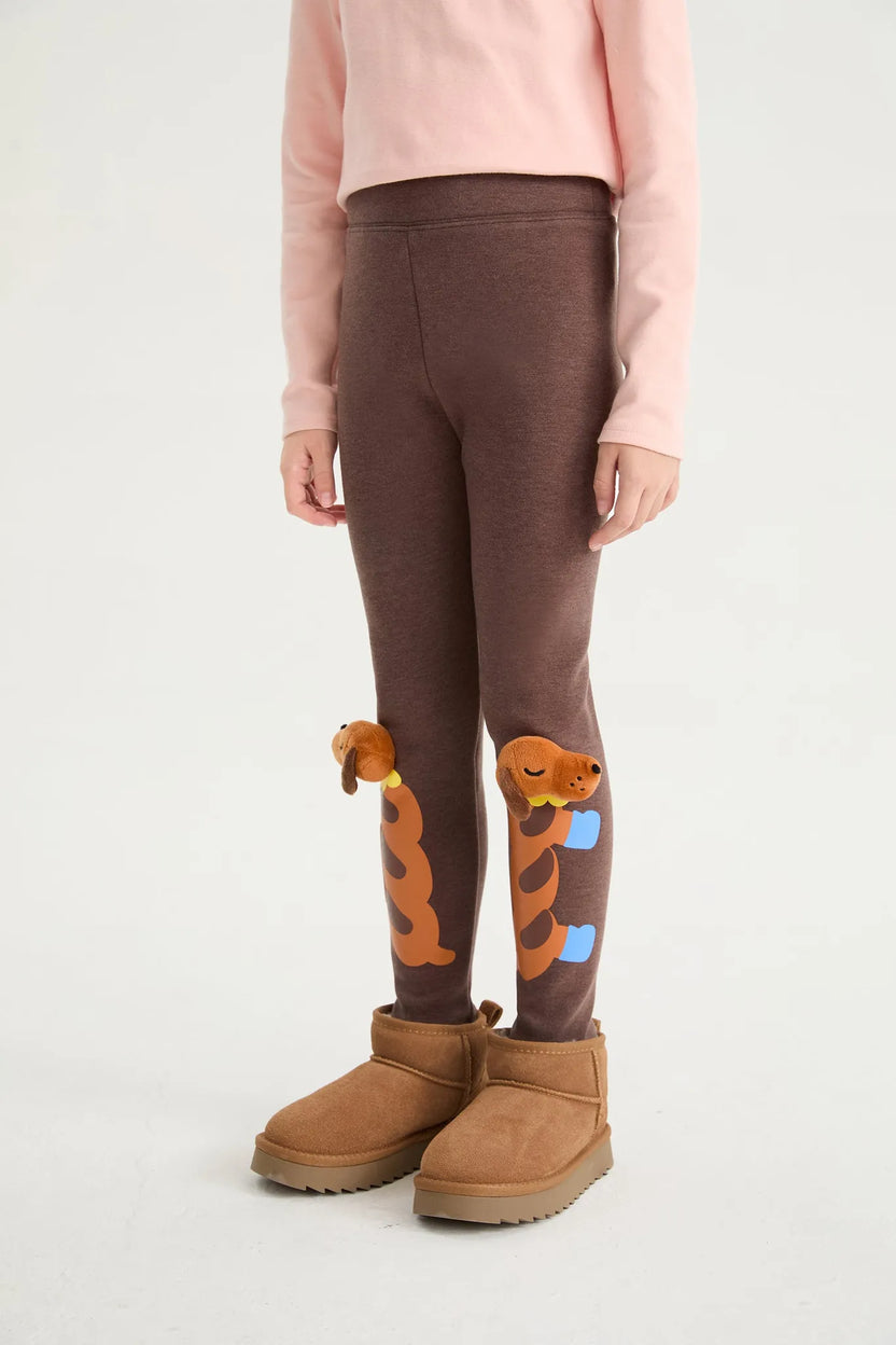 Bread Puppy Warm-Lined Leggings by Poco Blush, image 2