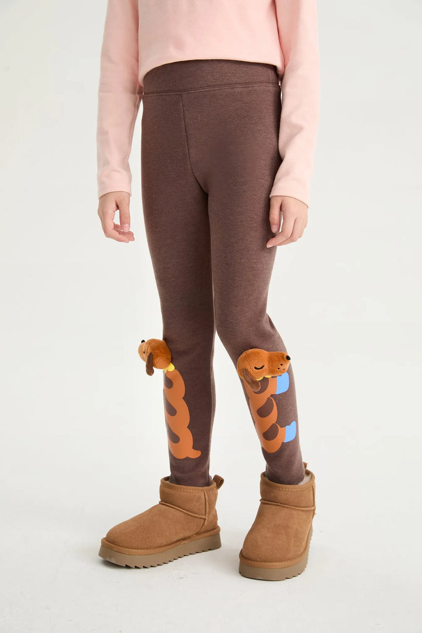 Bread Puppy Warm-Lined Leggings by Poco Blush, image 5