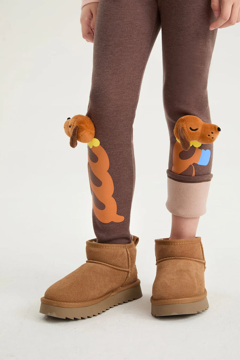 Bread Puppy Warm-Lined Leggings by Poco Blush, image 6