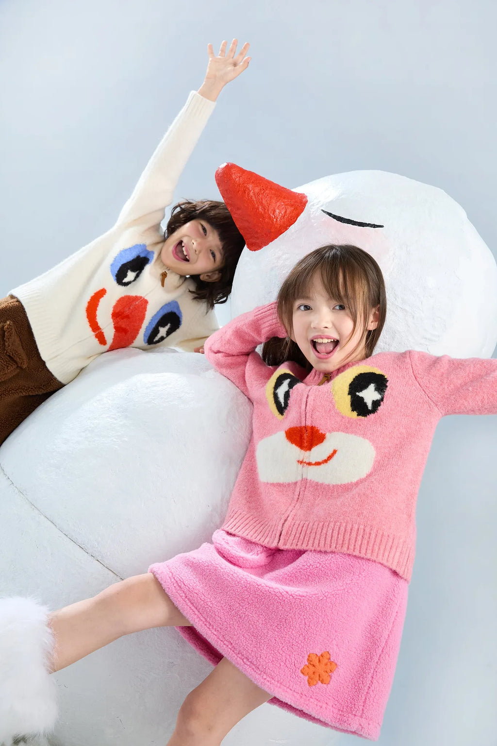 Poco Blush Little Snowflake Sherpa Skirt