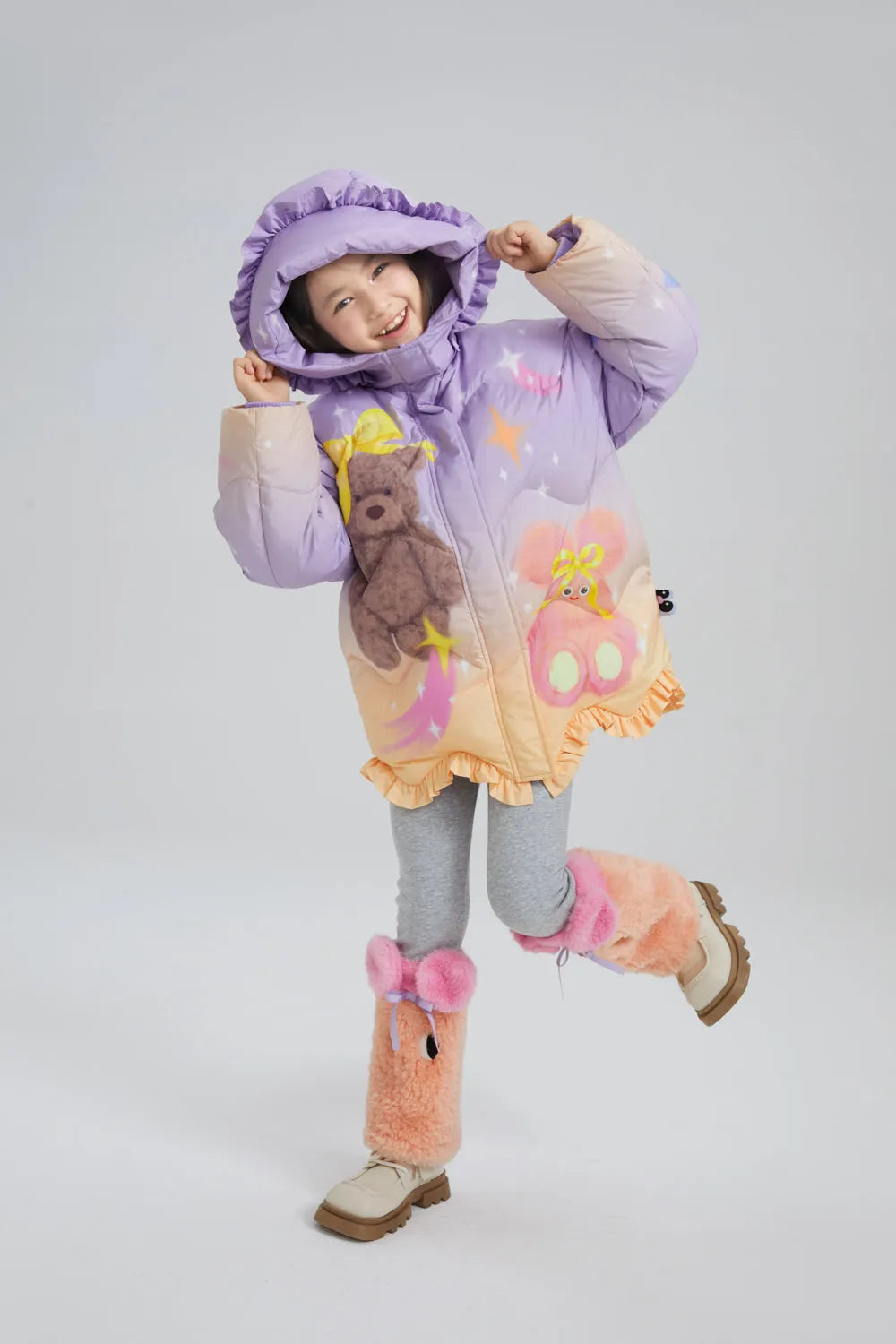 Poco Blush Plush Toy Goose Down Jacket
