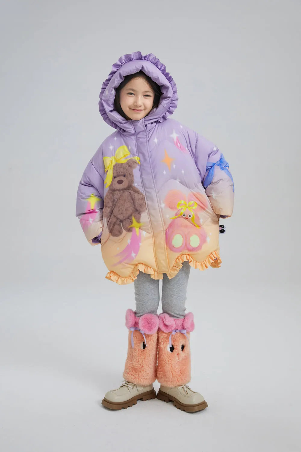 Poco Blush Plush Toy Goose Down Jacket