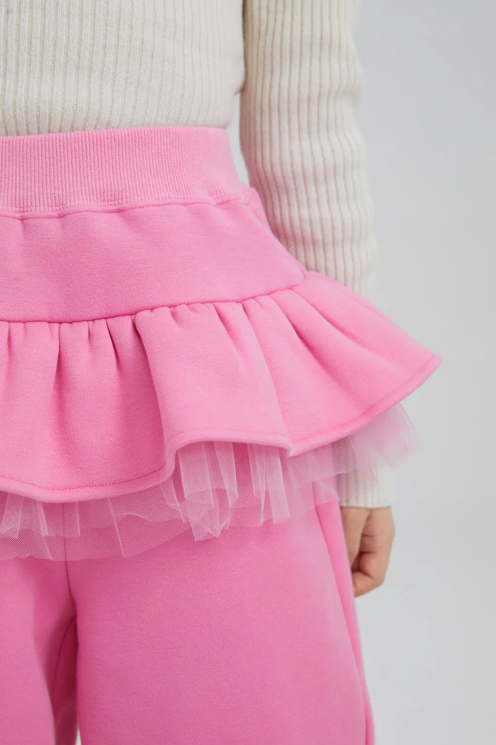 Poco Blush Warm Fleece Bow Print Skort