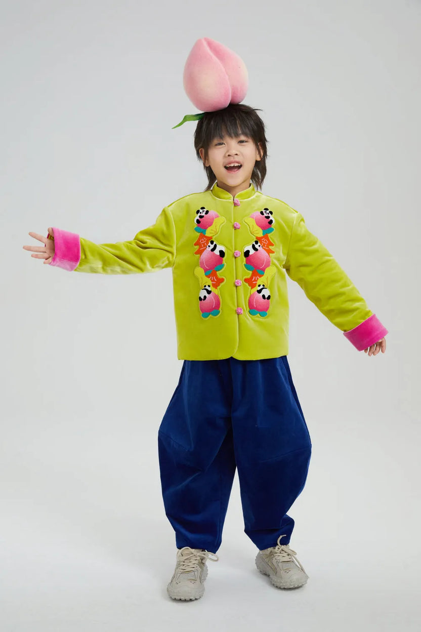 Chinese-Style Velvet Embroidered Jacket by Poco Blush, image 8