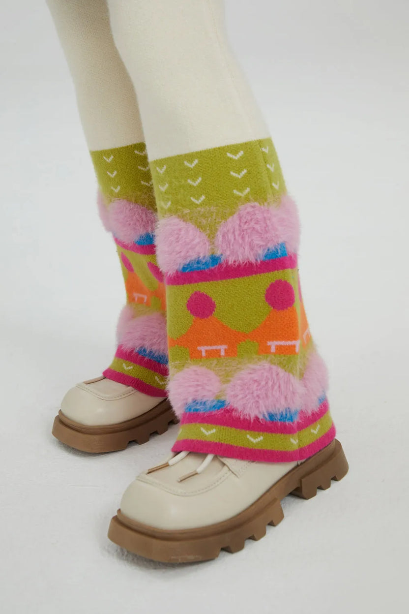 Star Peach Night Corduroy Bubble Trousers by Poco Blush, image 6
