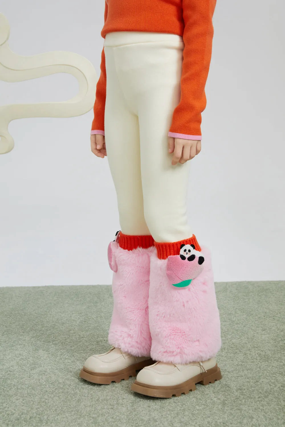 Poco Blush Fleece Legging with Faux-Fur Leg Warmers