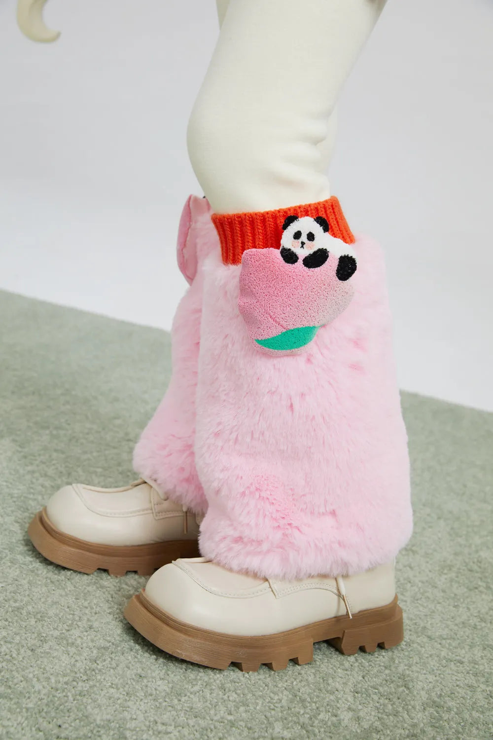 Poco Blush Fleece Legging with Faux-Fur Leg Warmers