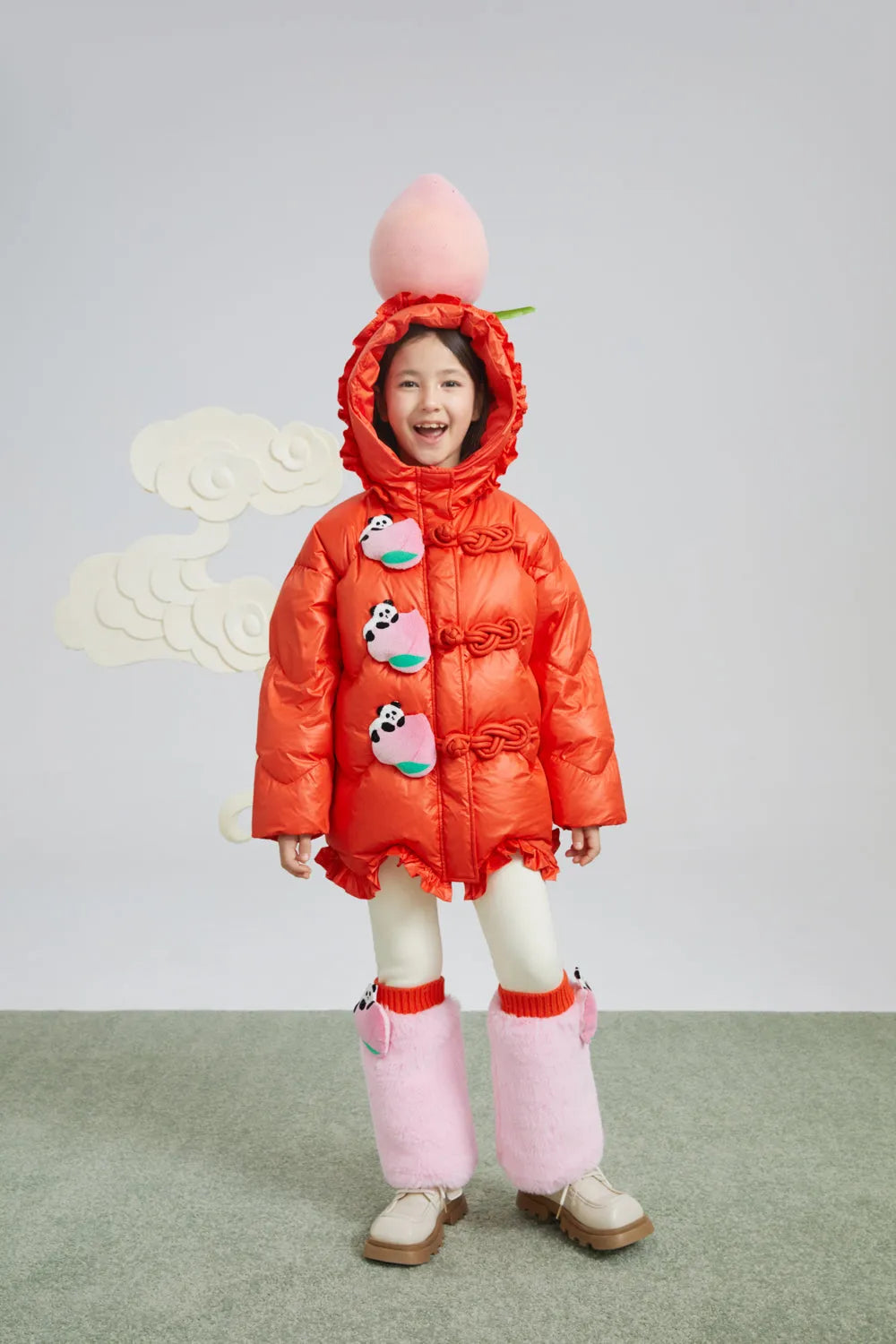 Fleece Legging with Faux-Fur Leg Warmers by Poco Blush, image 9