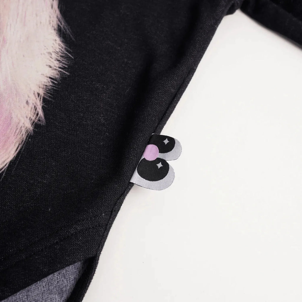 Poco Blush Ribbon Bear Cape Hoodie