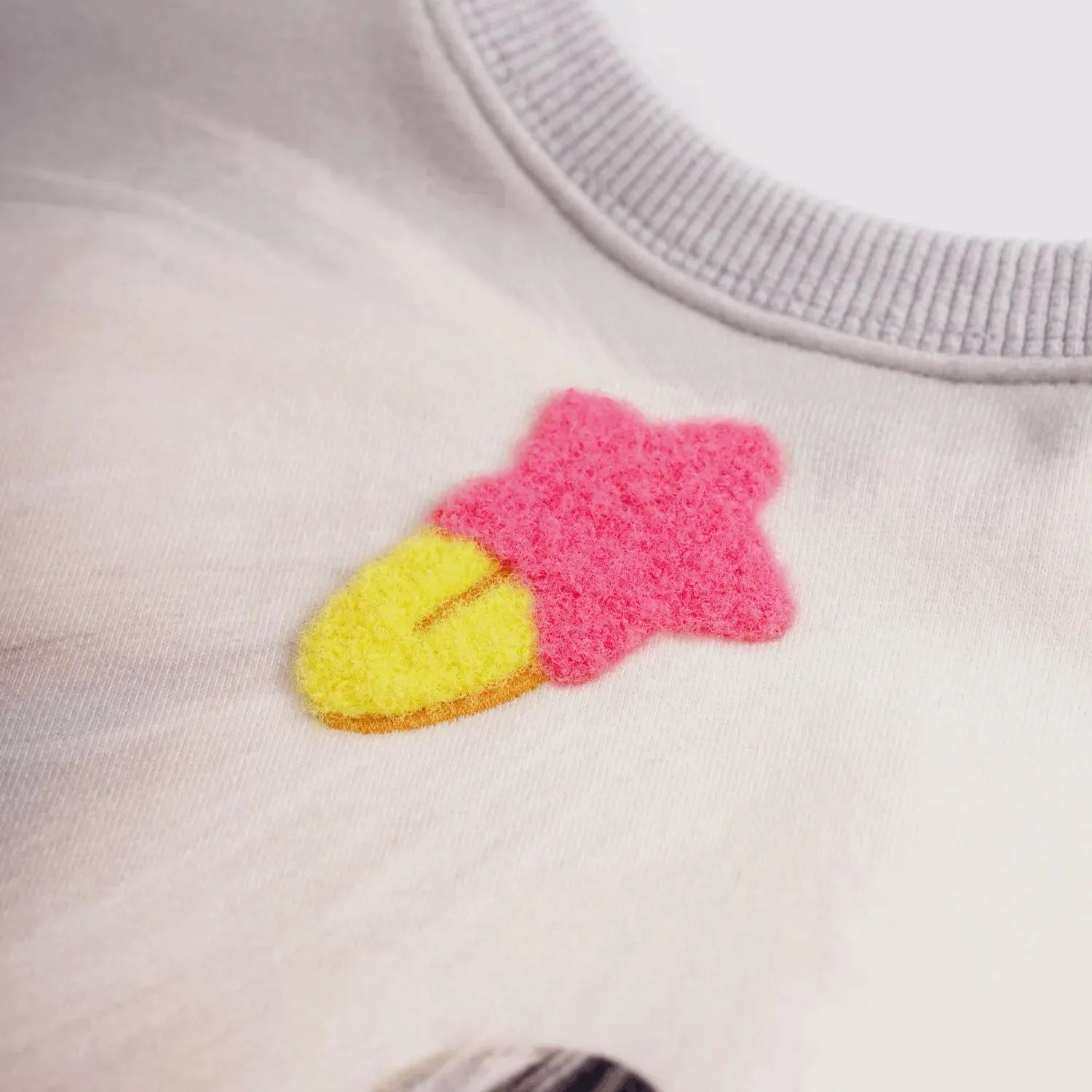 Poco Blush Plush-Toy Fleece Sweatshirt