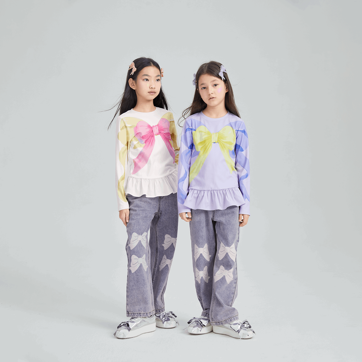 Poco Blush Bow-Trim Fleece Base Top