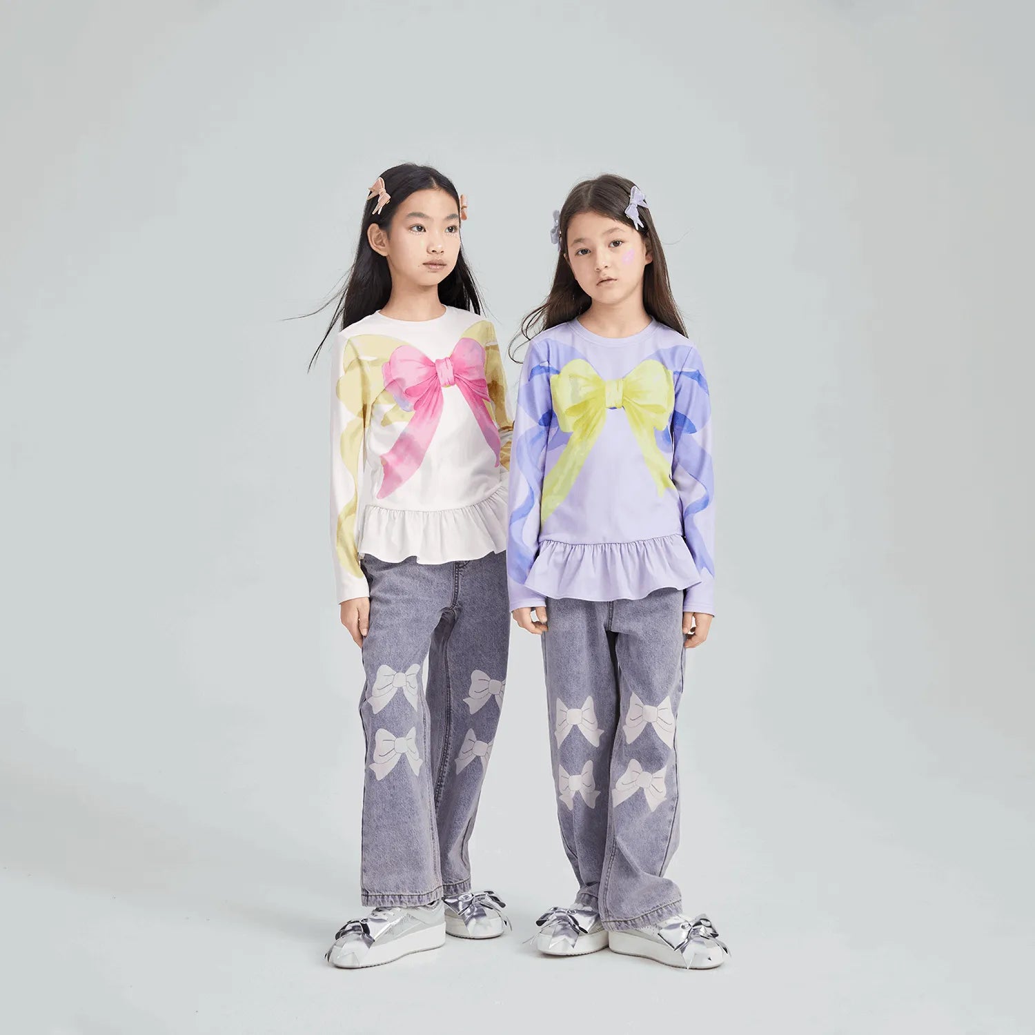 Poco Blush Bow-Trim Fleece Base Top
