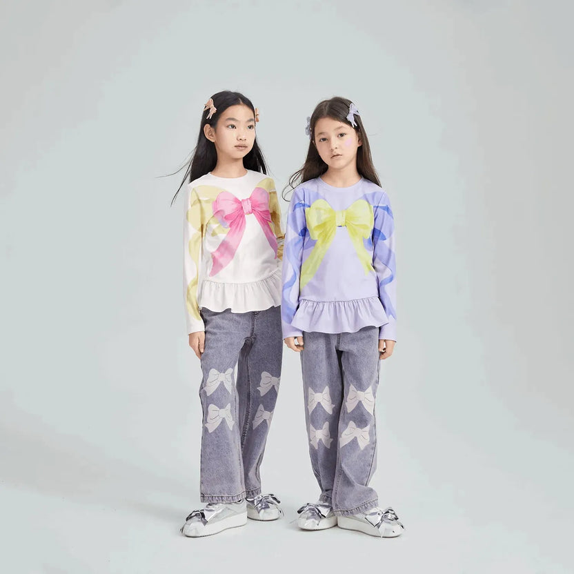 Bow-Trim Fleece Base Top by Poco Blush, image 3