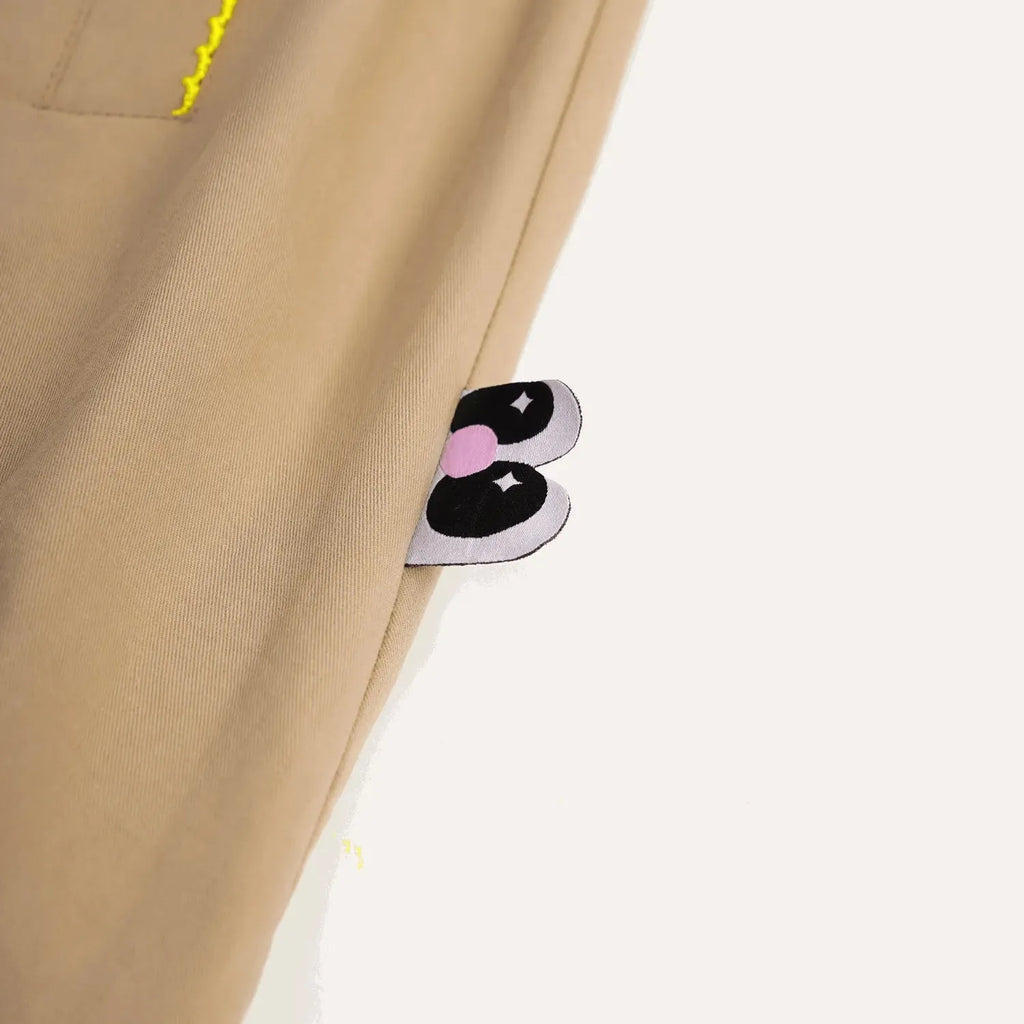 Poco Blush Ribbon Bear Trench Coat