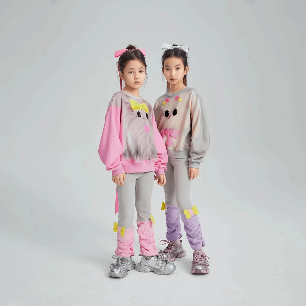 Poco Blush Plush-Toy Fleece Sweatshirt