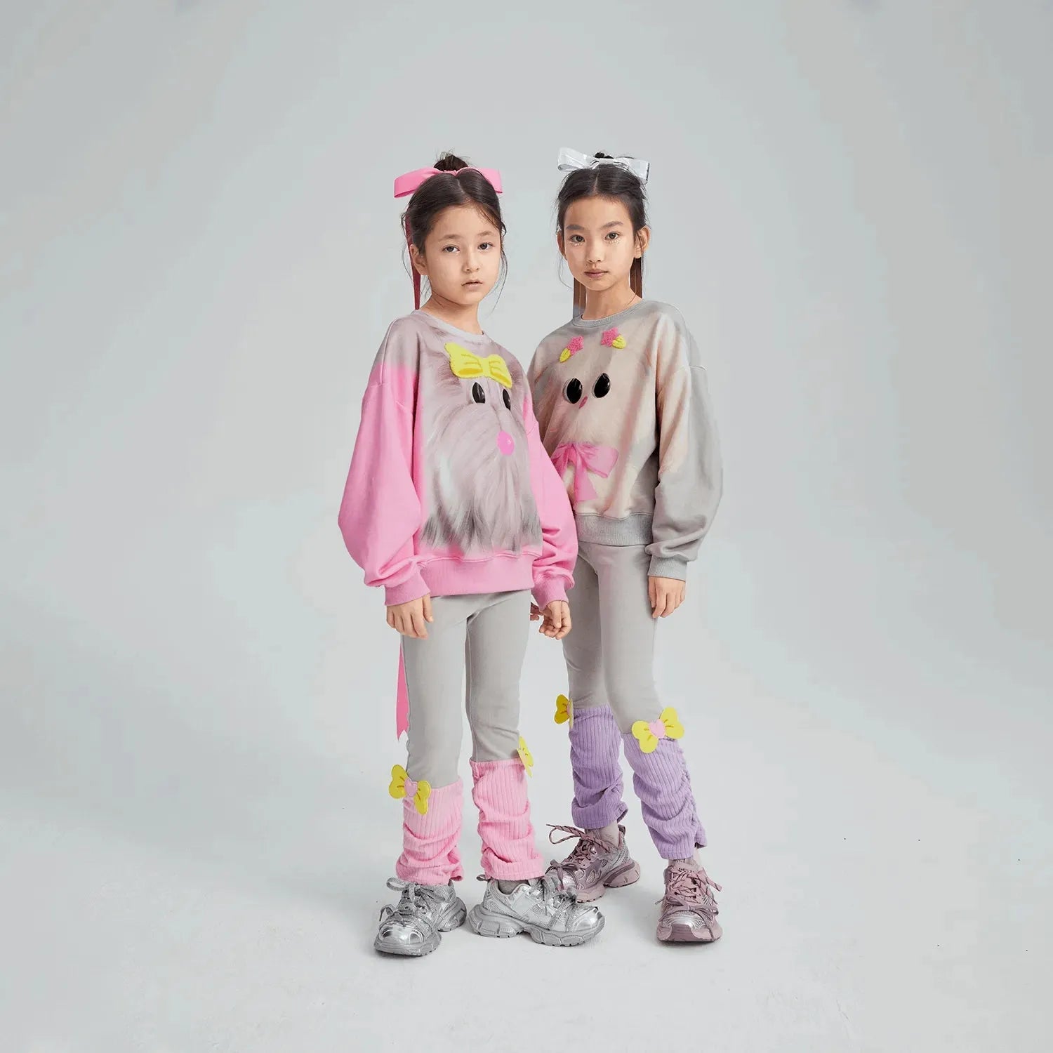 Poco Blush Plush-Toy Fleece Sweatshirt