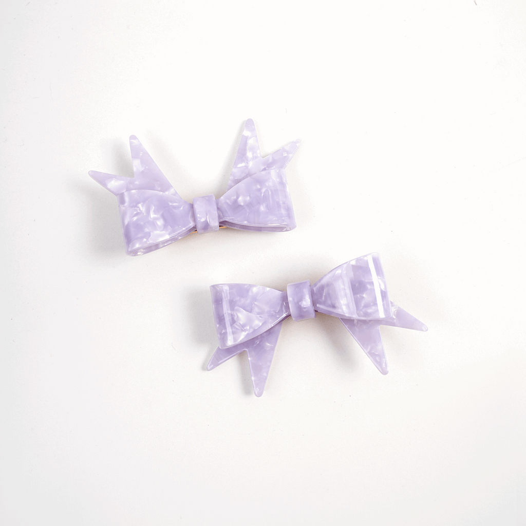 Poco Blush Duo Butterfly Acetate Hair Clips (Set of 2)
