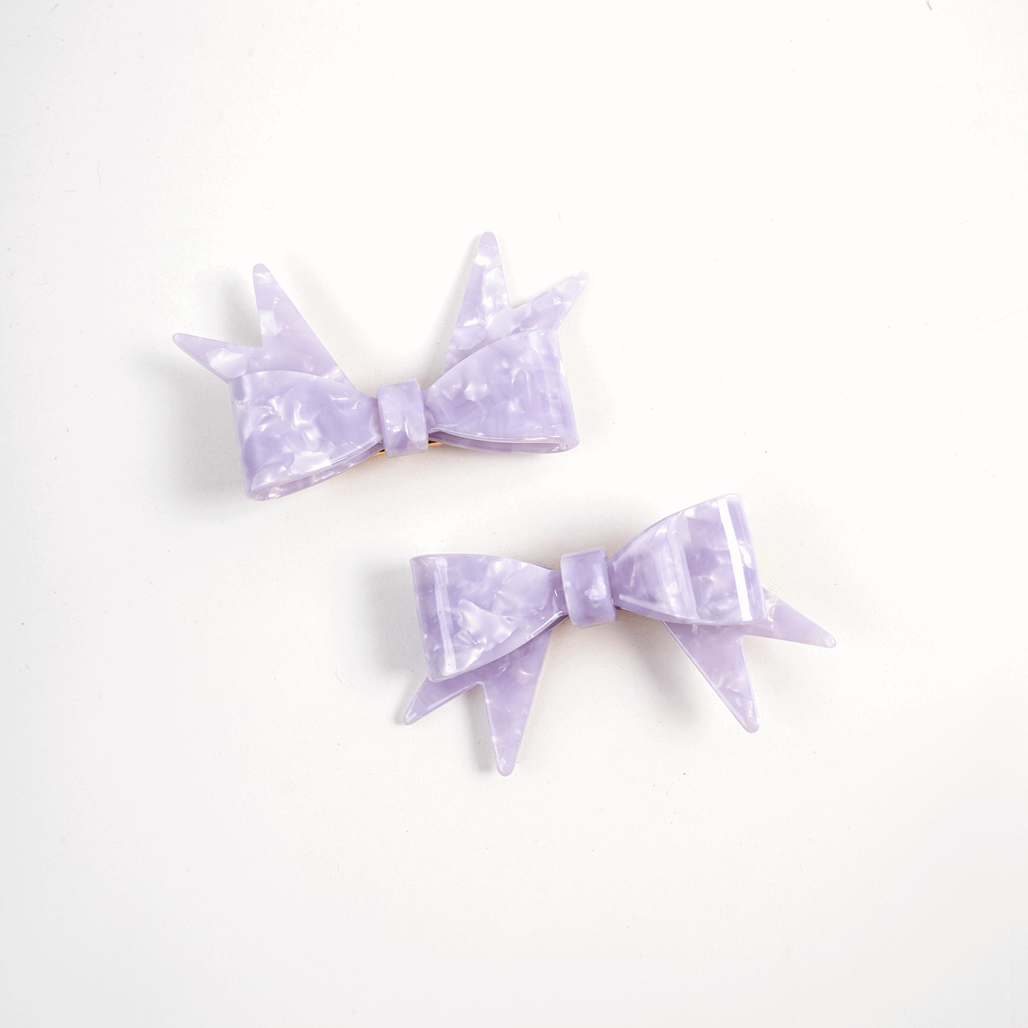 Poco Blush Duo Butterfly Acetate Hair Clips (Set of 2)