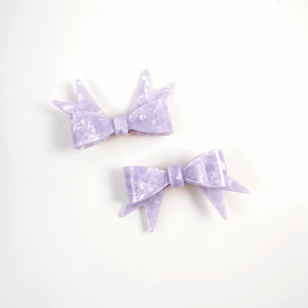 Poco Blush Duo Butterfly Acetate Hair Clips (Set of 2)