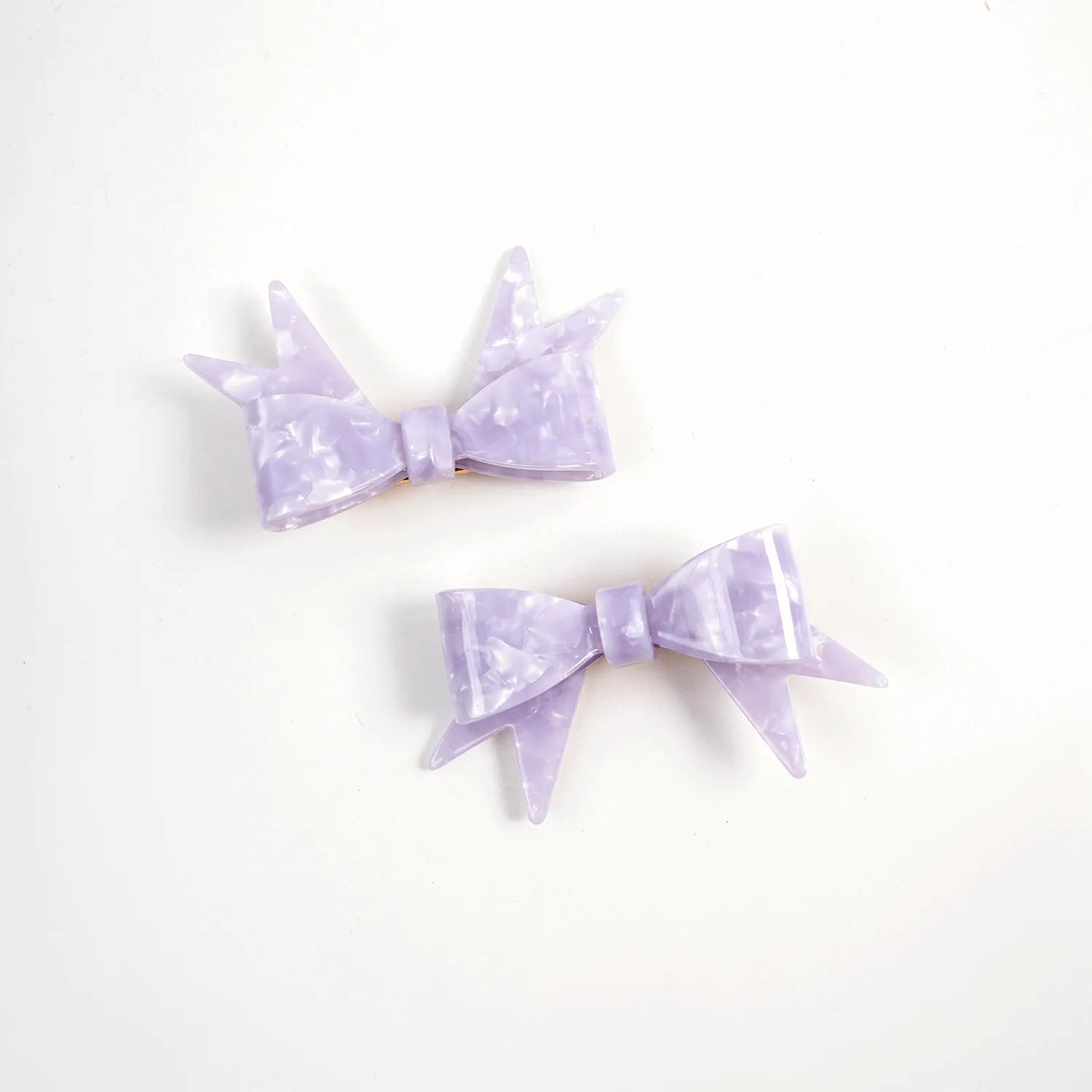 Poco Blush Duo Butterfly Acetate Hair Clips (Set of 2)