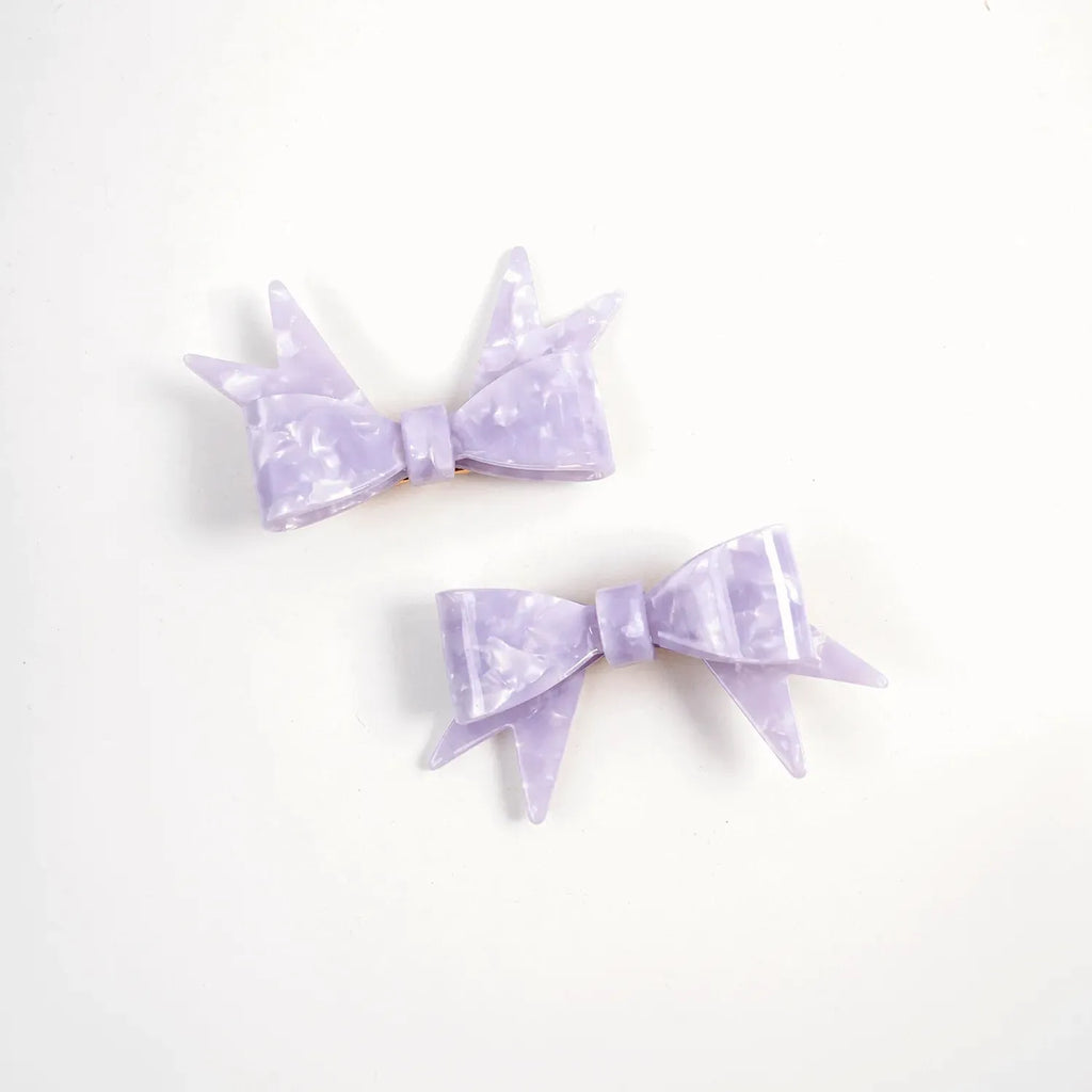 Poco Blush Duo Butterfly Acetate Hair Clips (Set of 2)
