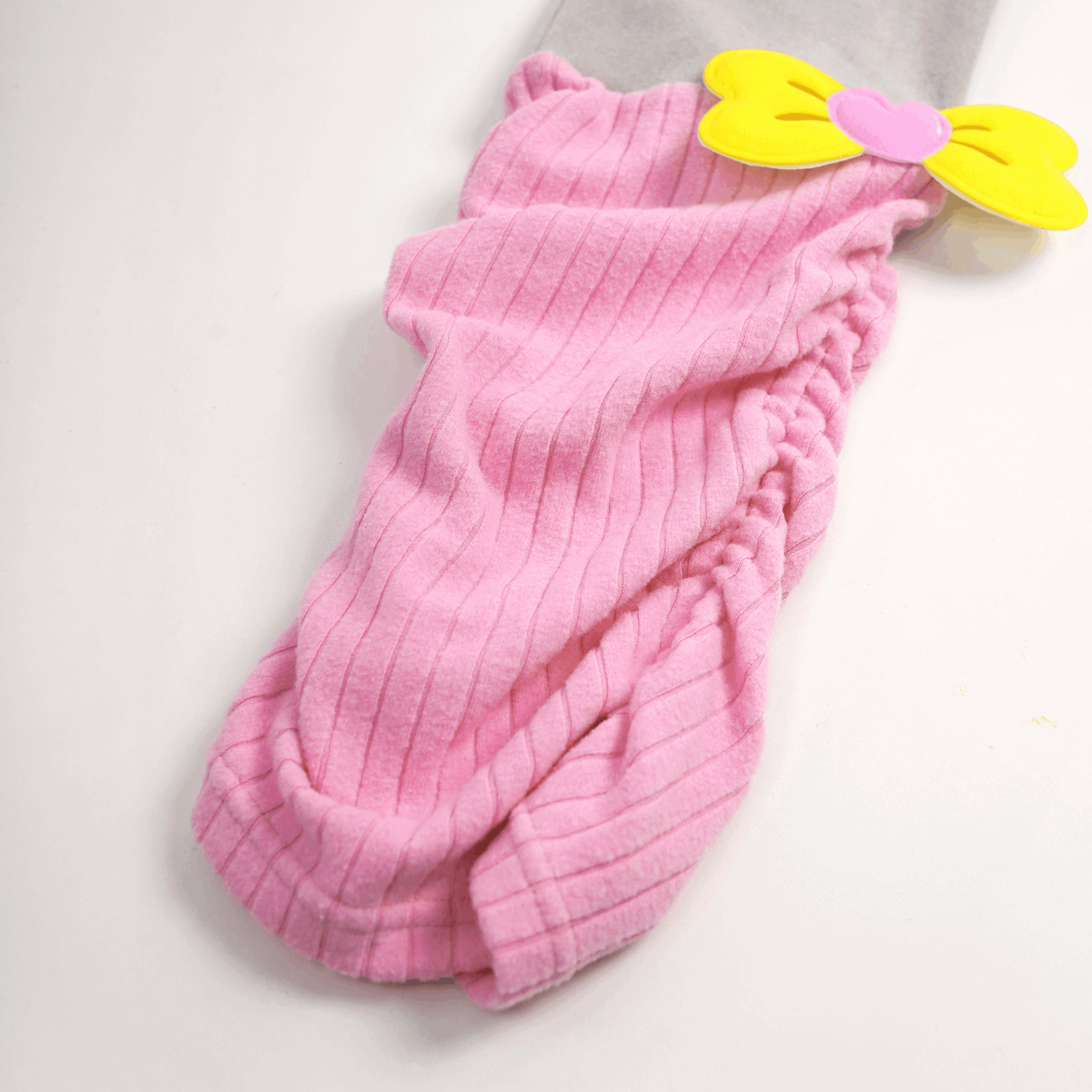 Poco Blush Bow-Cuff Fleece Leggings