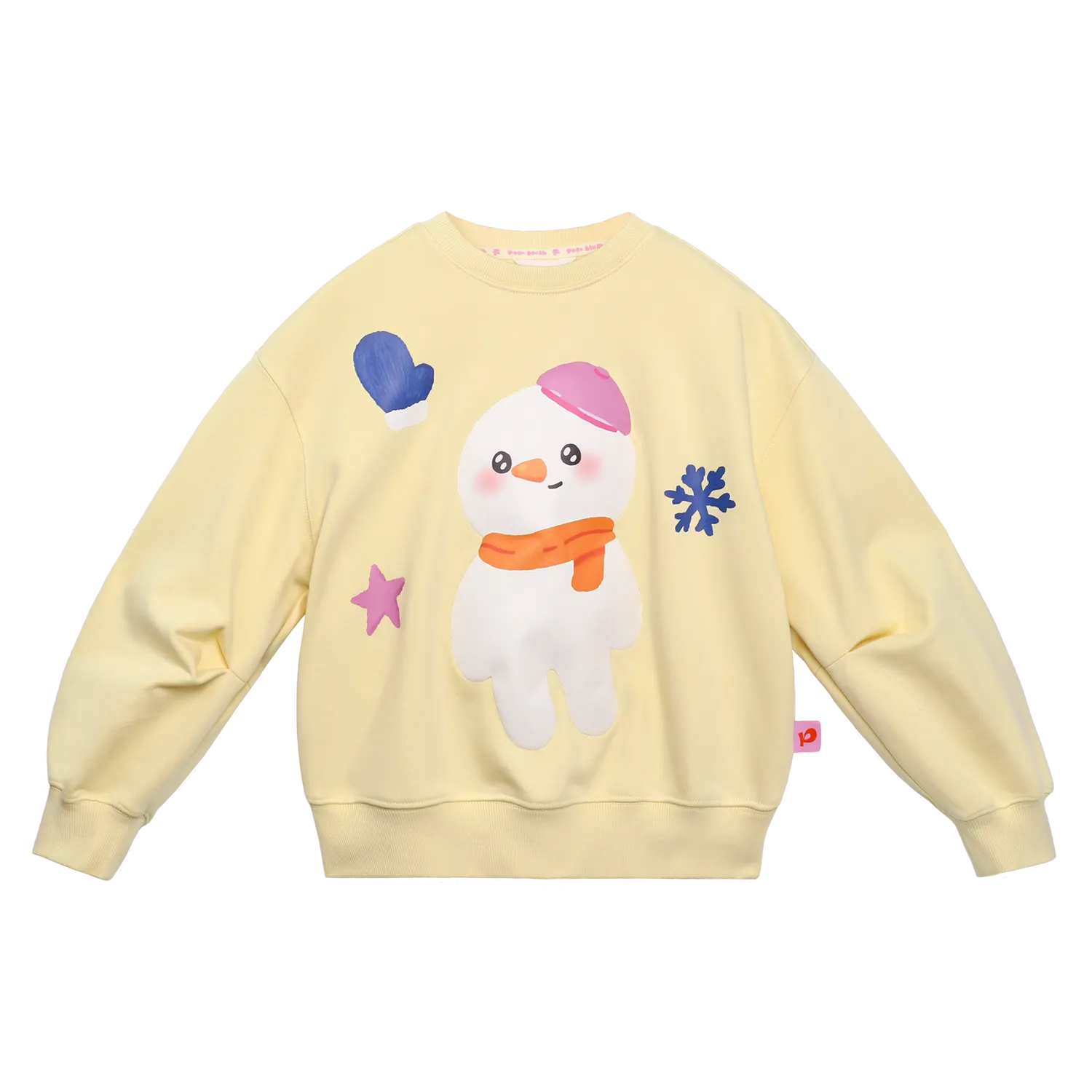 Poco Blush Snow Child Soft Plush Sweatshirt Yellow