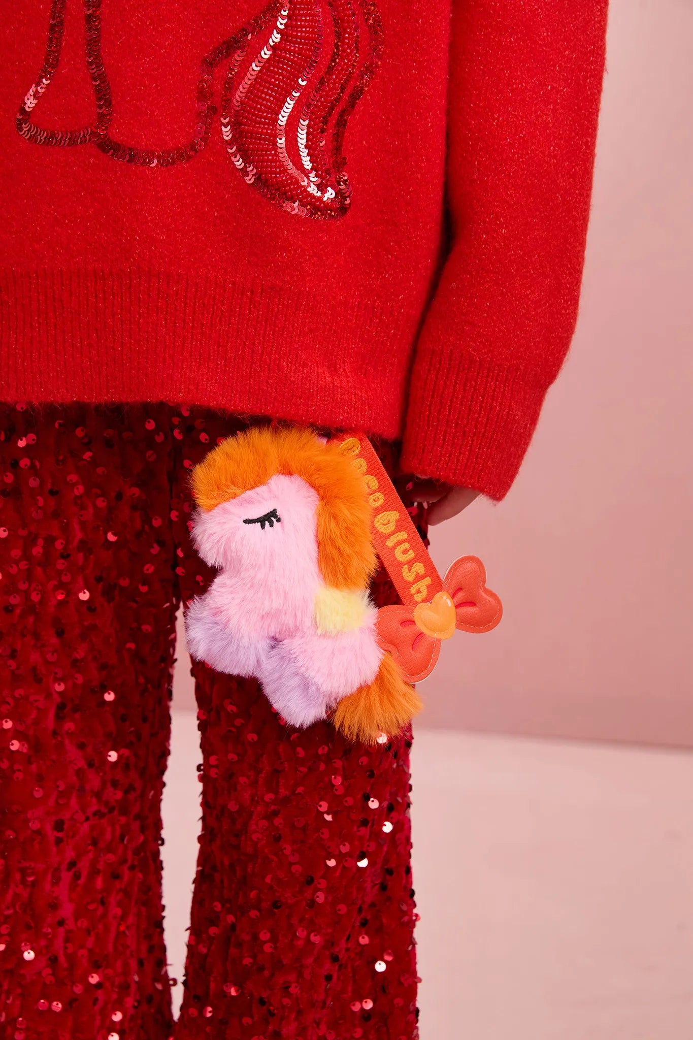 Poco Blush Plush Pony Bag Charm