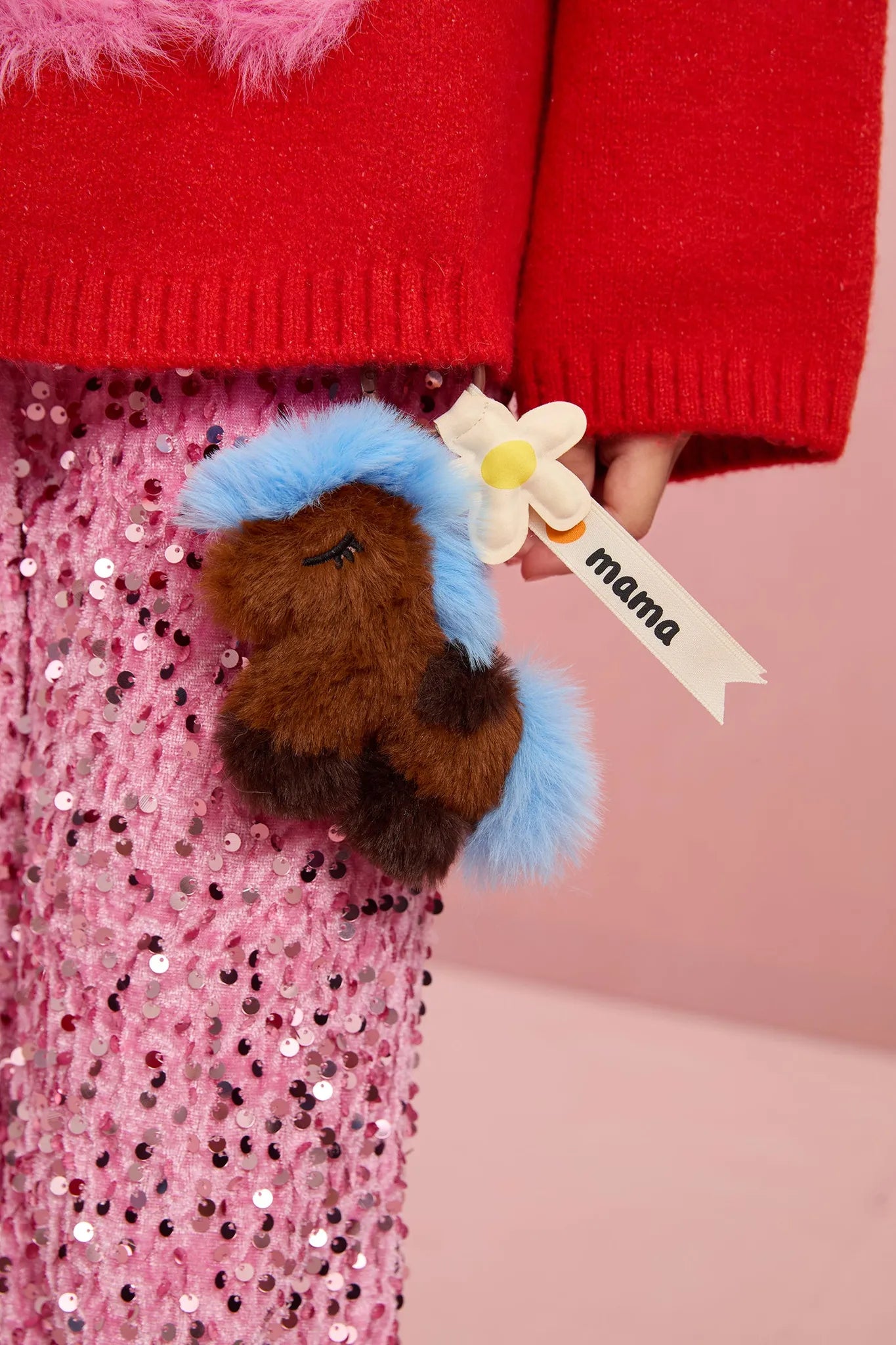 Poco Blush Plush Pony Bag Charm