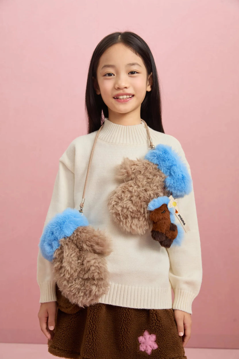 Plush Pony Mittens with Detachable Strap by Poco Blush, image 11