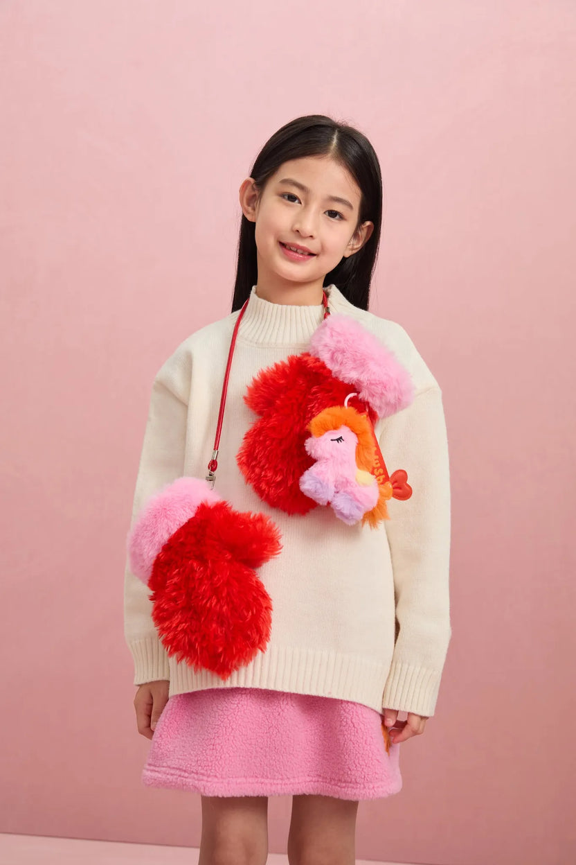 Plush Pony Mittens with Detachable Strap by Poco Blush, image 9
