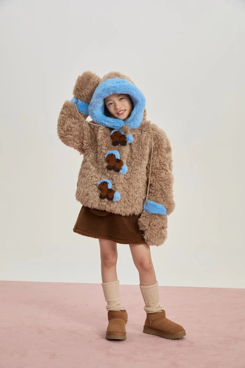 "The Year of Horse" Quilted Puffer Jacket with Plush Pony Toy by Poco Blush, image 10