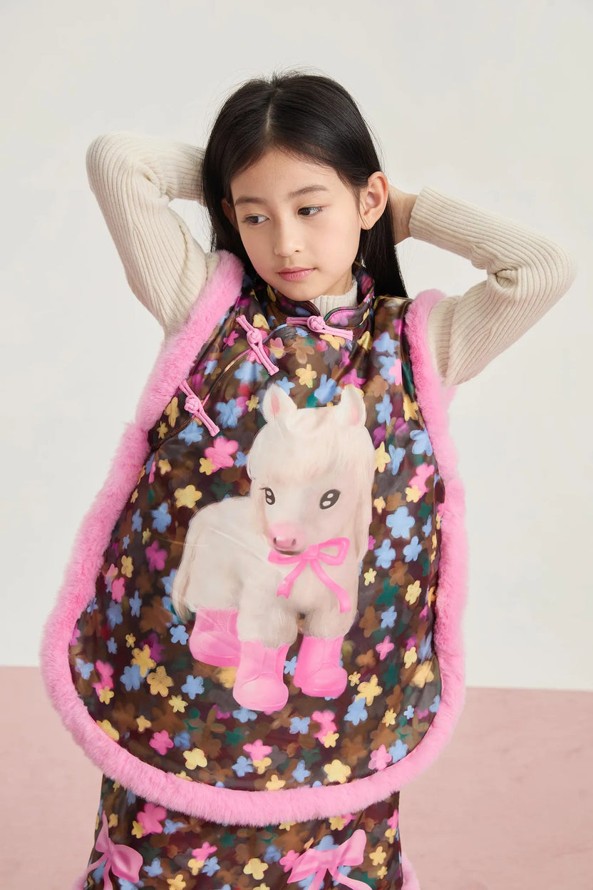 "The Year of Horse" Chinese New Year Vest & Skirt Set by Poco Blush, image 3