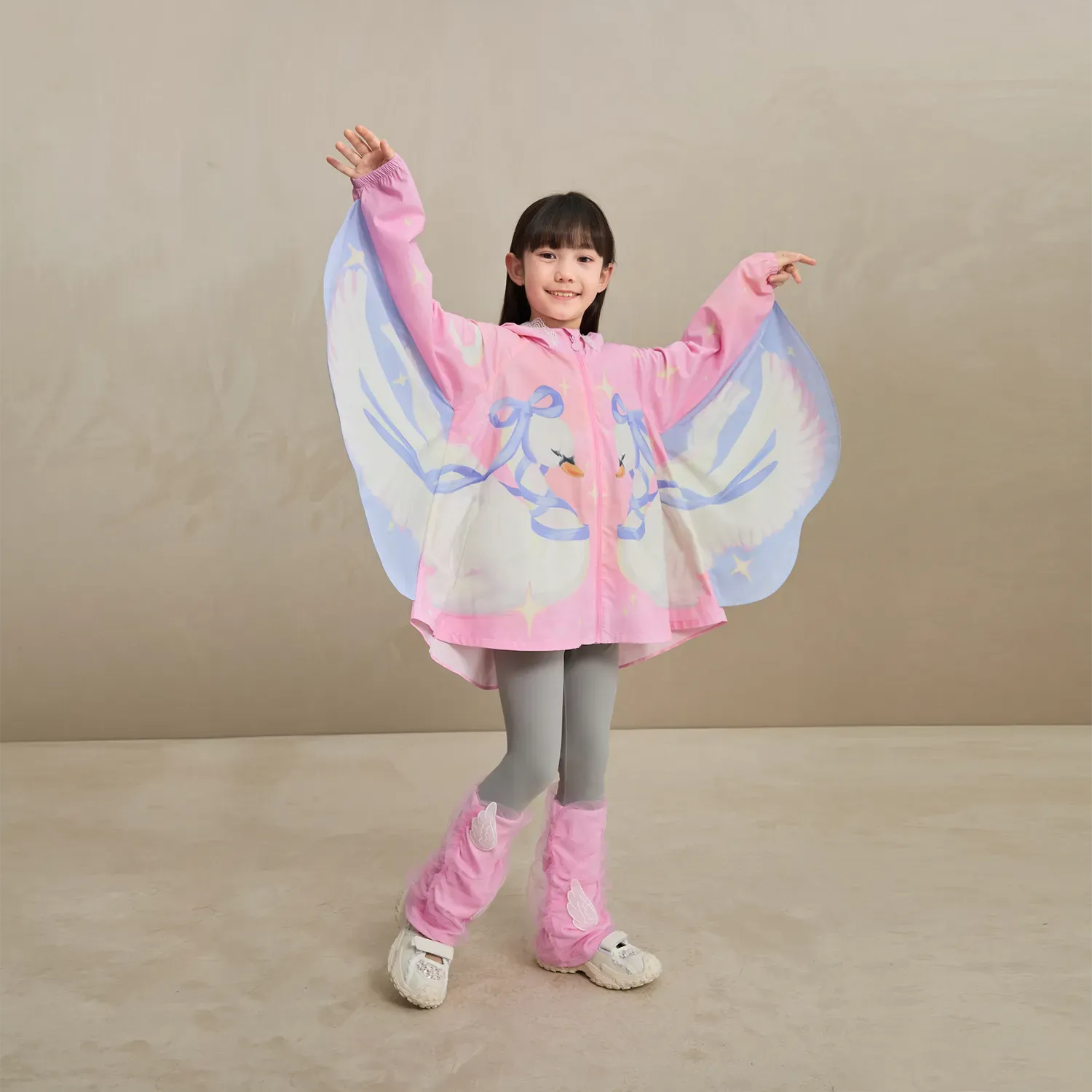 Poco Blush Swan Wing Sheer Summer Jacket