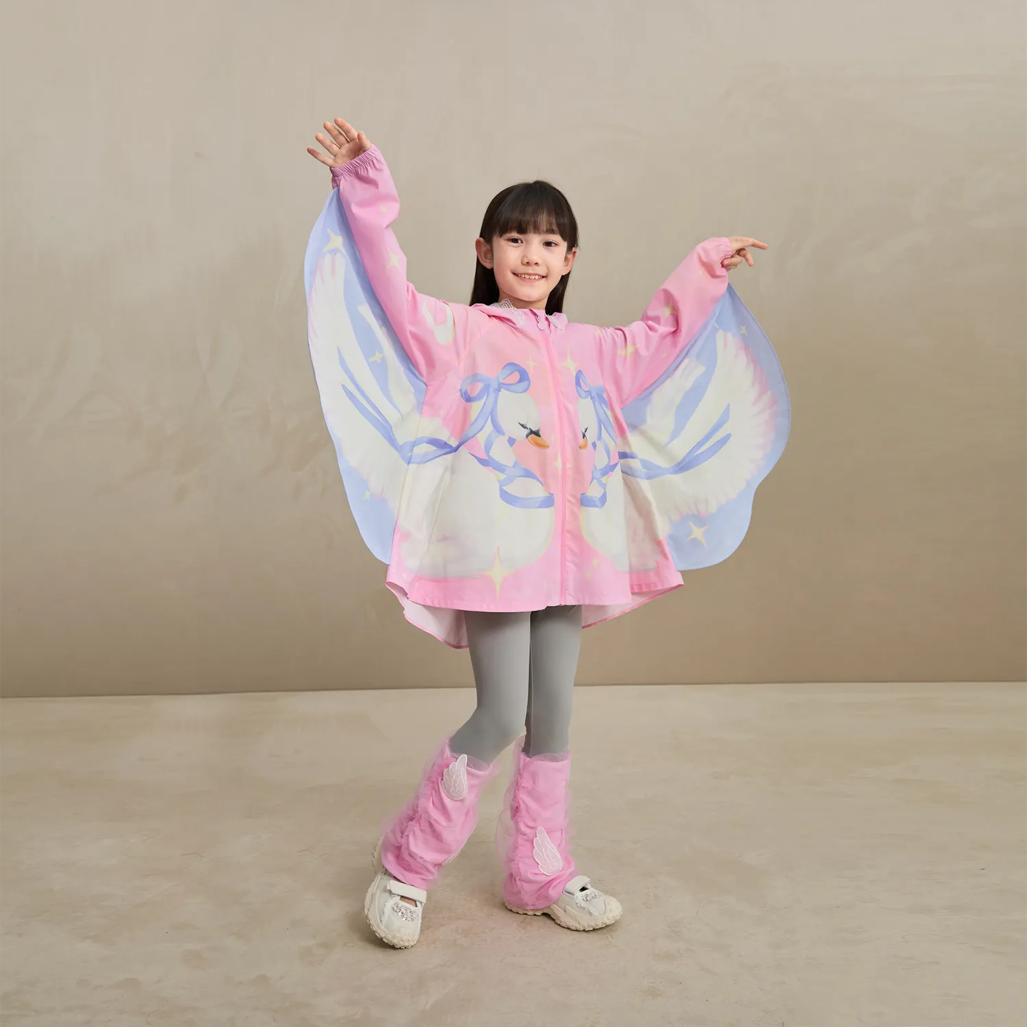 Poco Blush Swan Wing Sheer Summer Jacket