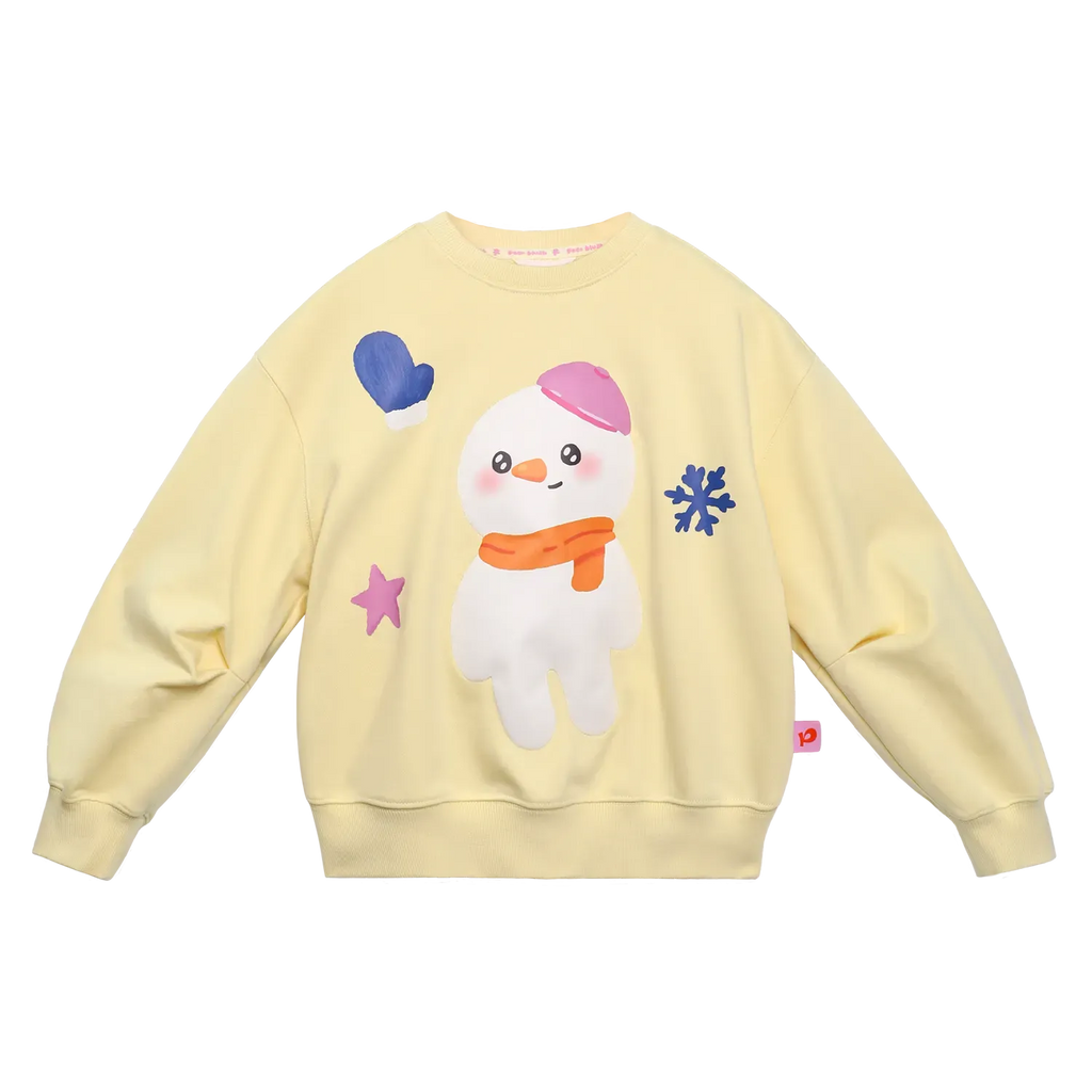 Poco Blush Snow Child Soft Plush Sweatshirt Yellow
