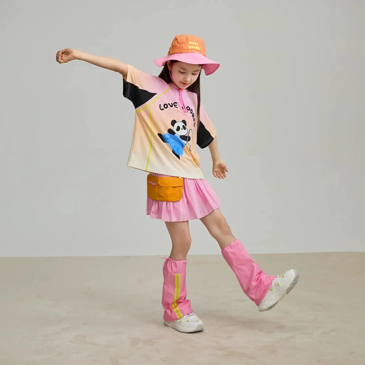 Poco Blush Pleated Skort with Detachable Belt Bag