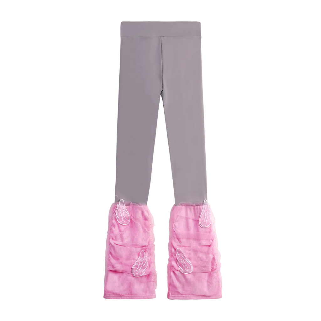 Poco Blush Featherlight Mesh Layered Leggings