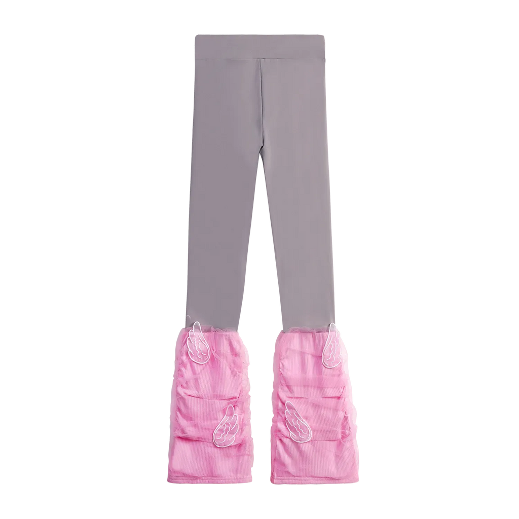 Poco Blush Featherlight Mesh Layered Leggings