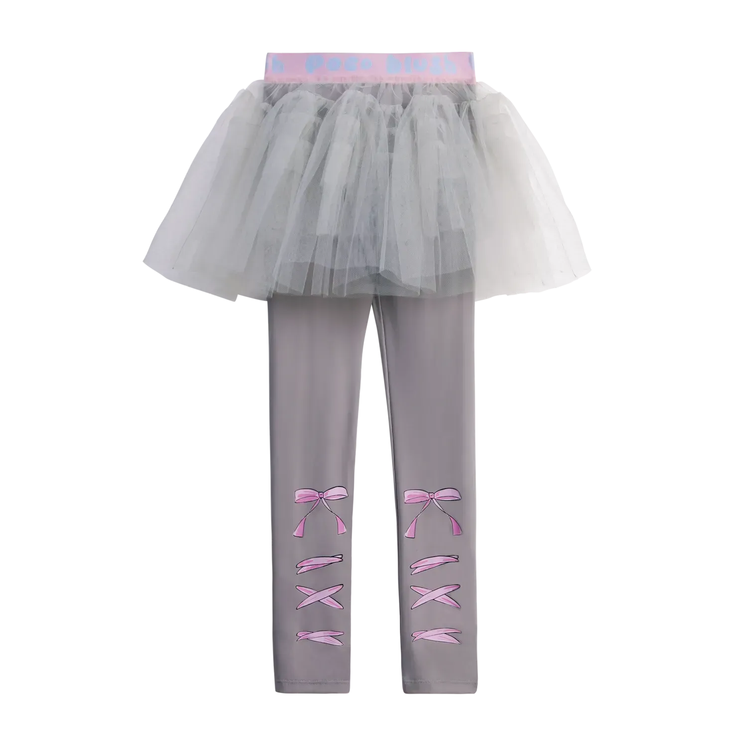 Poco Blush Ballet Tulle Layered Skirted Leggings