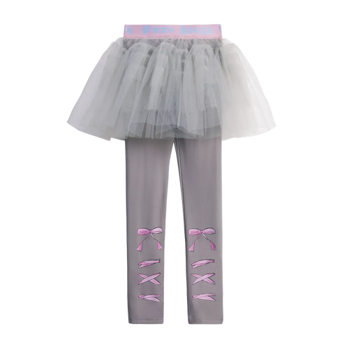 Poco Blush Ballet Tulle Layered Skirted Leggings