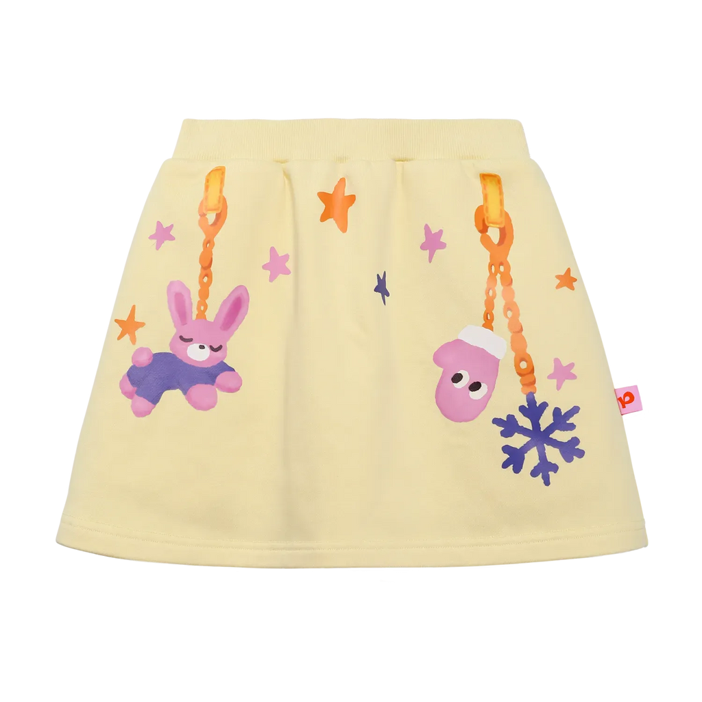 Poco Blush Bunny Swing Print Skirt