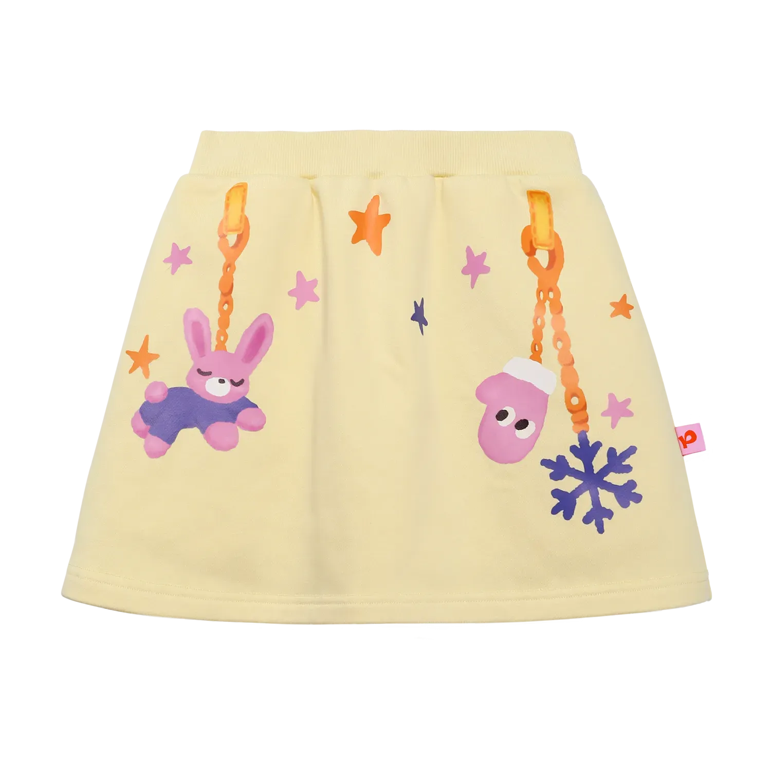 Poco Blush Bunny Swing Print Skirt