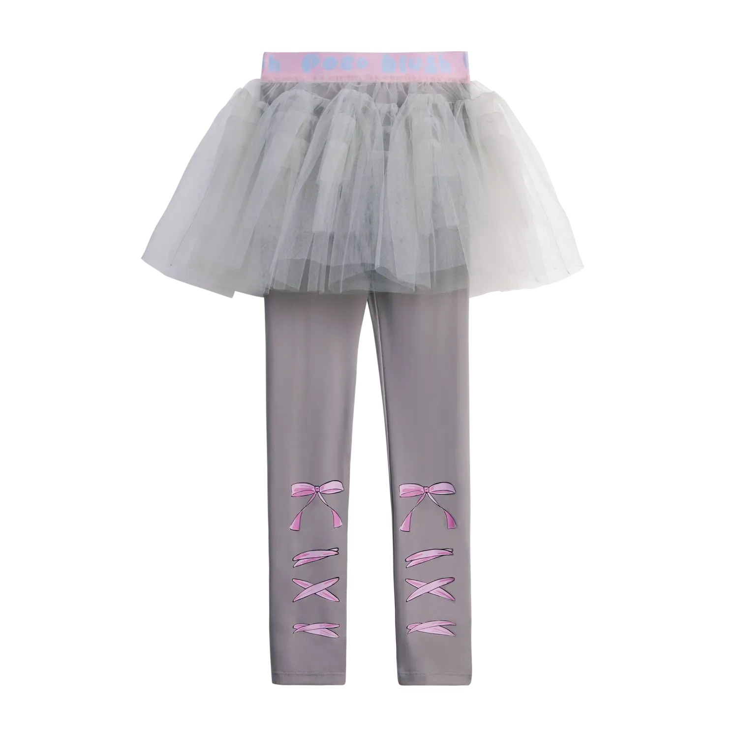 Poco Blush Ballet Tulle Layered Skirted Leggings