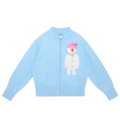 Poco Blush Snowman & Bunny Knit Jacket Blue