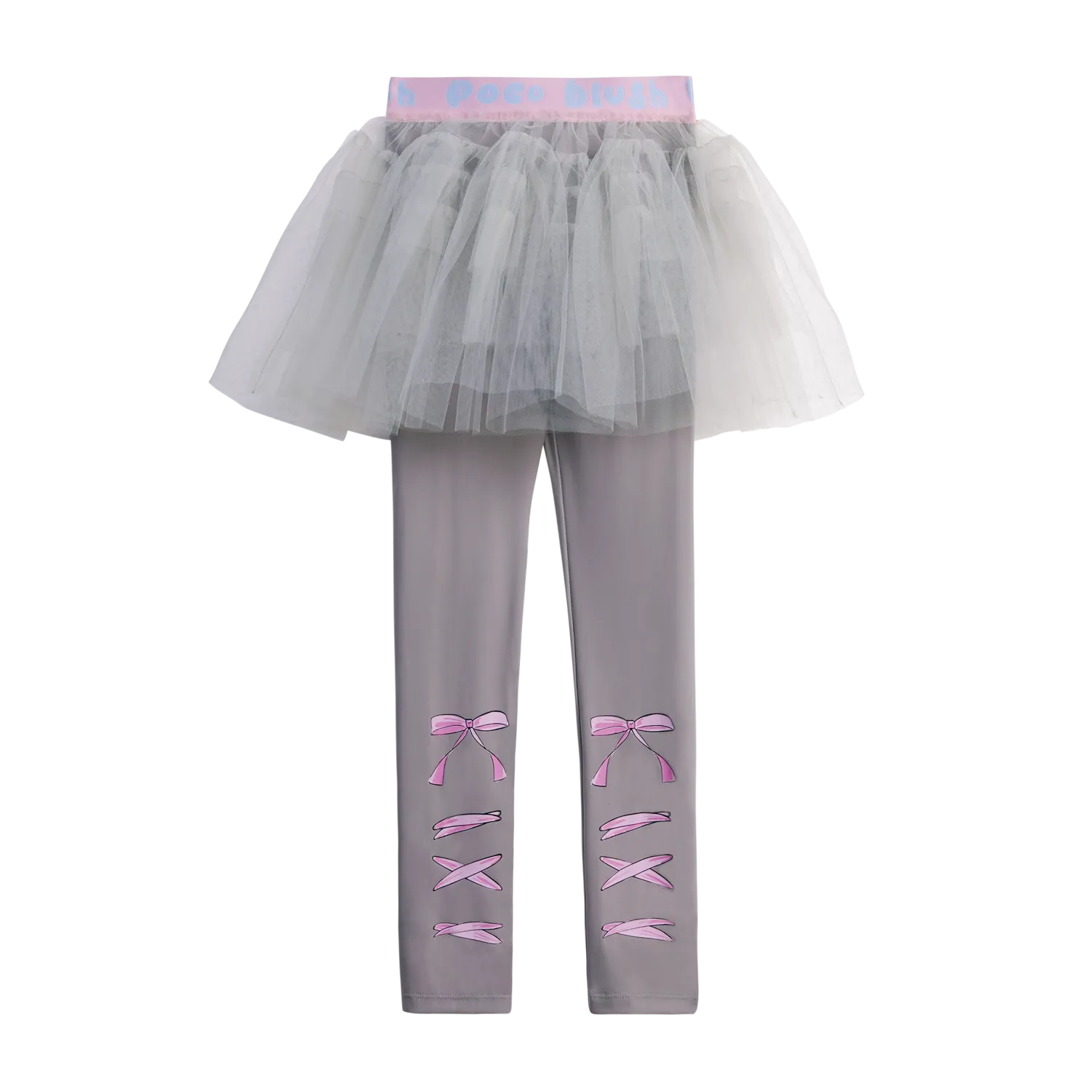 Poco Blush Ballet Tulle Layered Skirted Leggings