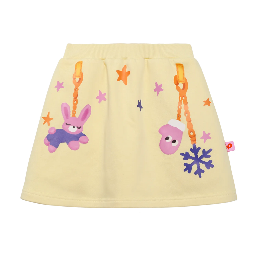 Poco Blush Bunny Swing Print Skort Yellow