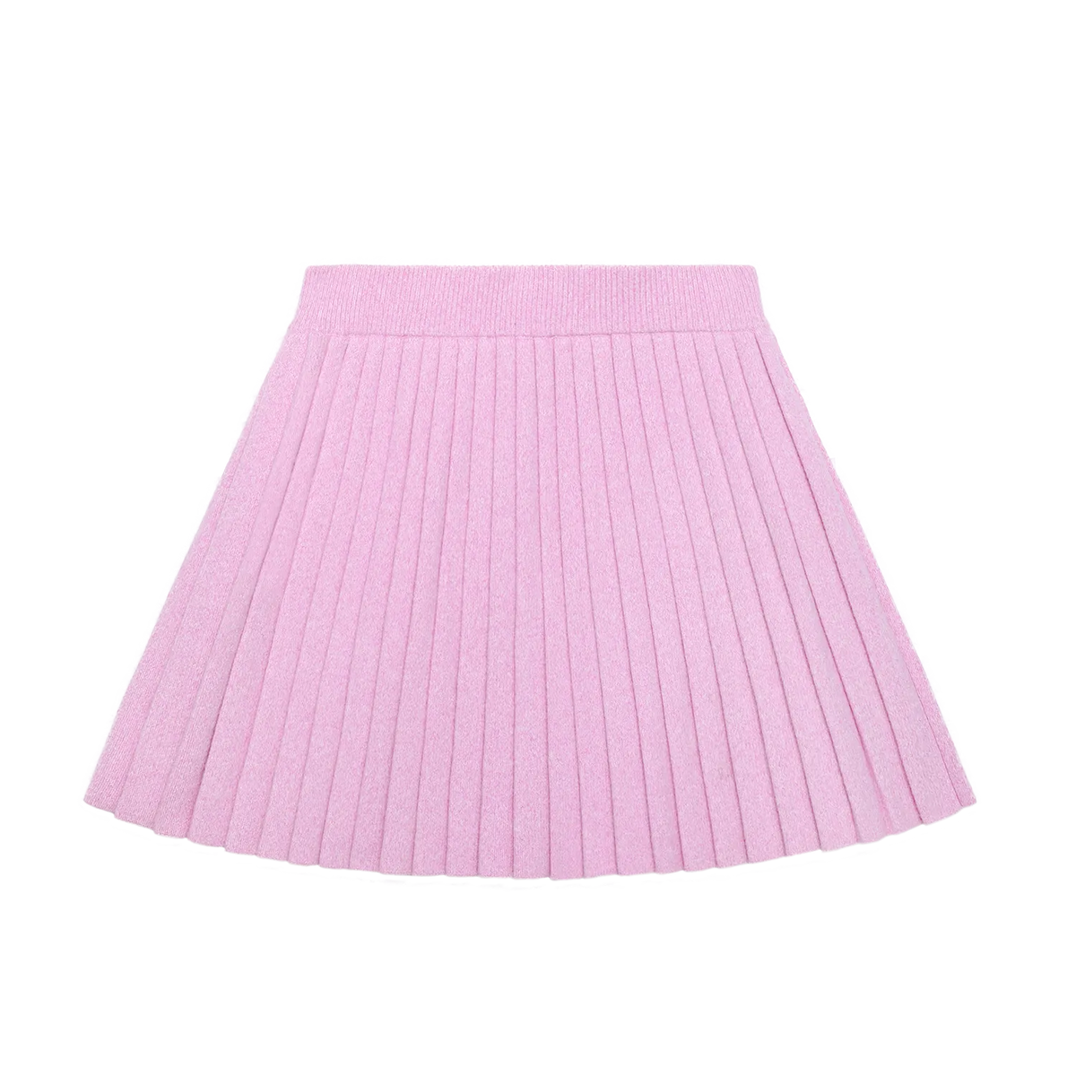 Snowman & Bunny Pleated Knit Skirt by Poco Blush, image 2