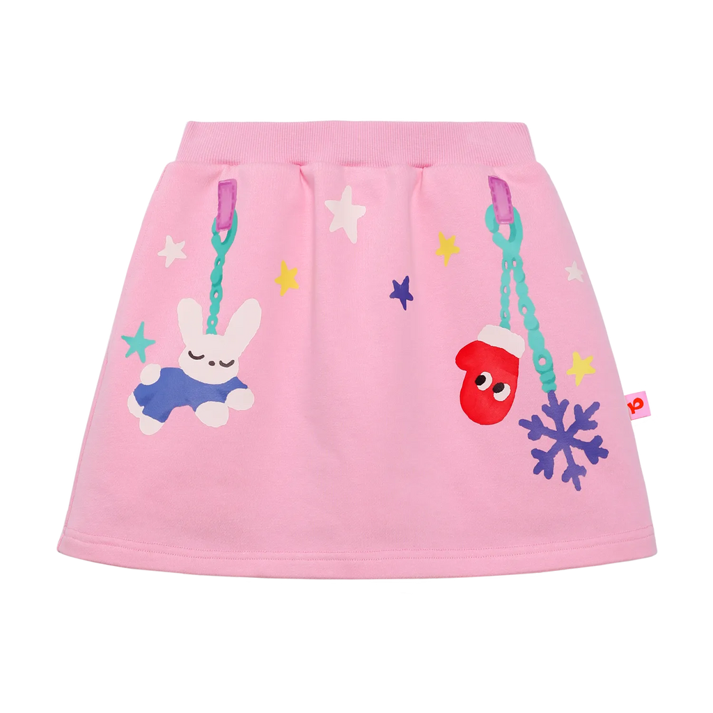 Poco Blush Bunny Swing Print Skort Pink