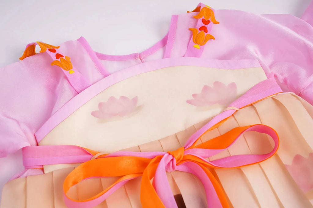 Poco Blush Lotus Sleeve Hanfu Dress